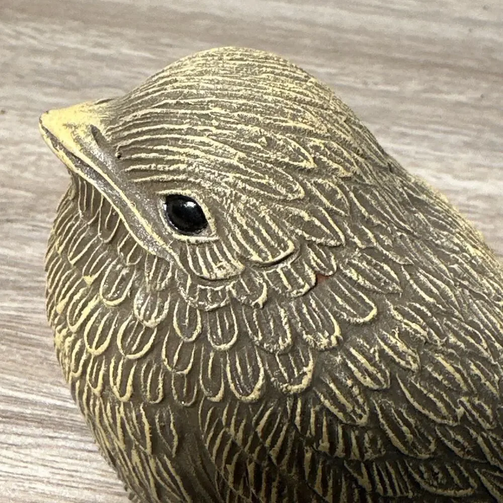 Vintage Ilobasco El Salvador Pottery Bird Figurine Handmade Folk Art Ceramic